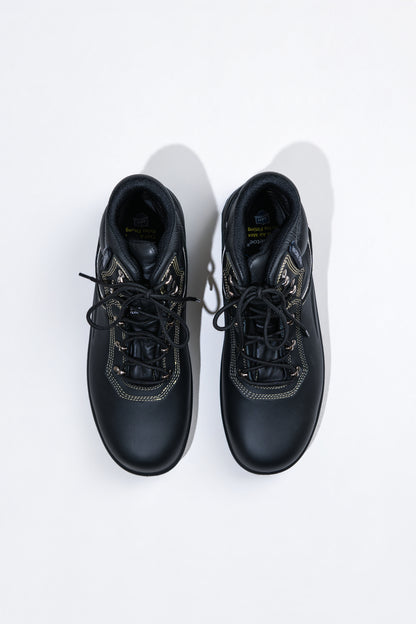 WORK IDEA High‑Top Safety Work Boots Genuine Leather Steel Toe Anti‑Slip Industrial Safety Shoes