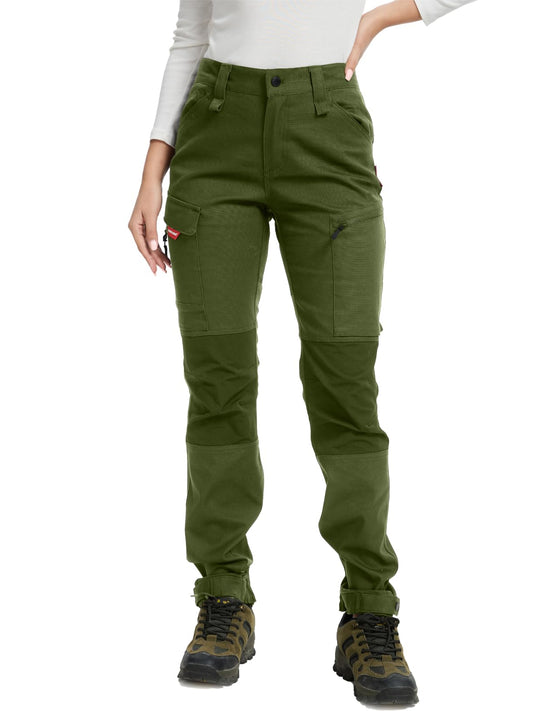 WORK IDEA Women's Hiking Trousers, Stretch Slim Fit, Water Resistant, Outdoor Hiking Trousers