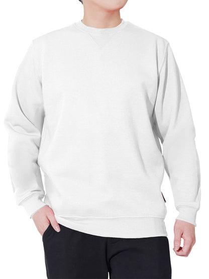 WORK IDEA Men's Crewneck Sweatshirt Work Wear Pullover Men's Basic Work Jumper