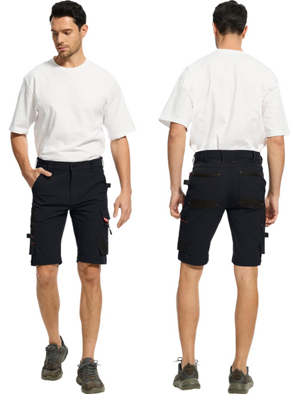 WORK IDEA Men's Slim Fit Stretch Work Shorts Durable Elegance for Highest