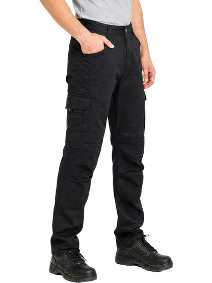 WORK IDEA Mens Work Trousers - Camouflage Trousers Mens Cargo Trousers with Inside Knee Pockets
