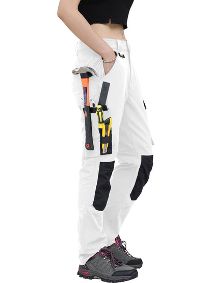WORK IDEA Women's Slim-Fit Stretch Work Trousers: Cordura Fabric in Critical Areas, Heavy Duty, Elegant, Suitable for Highest Demands