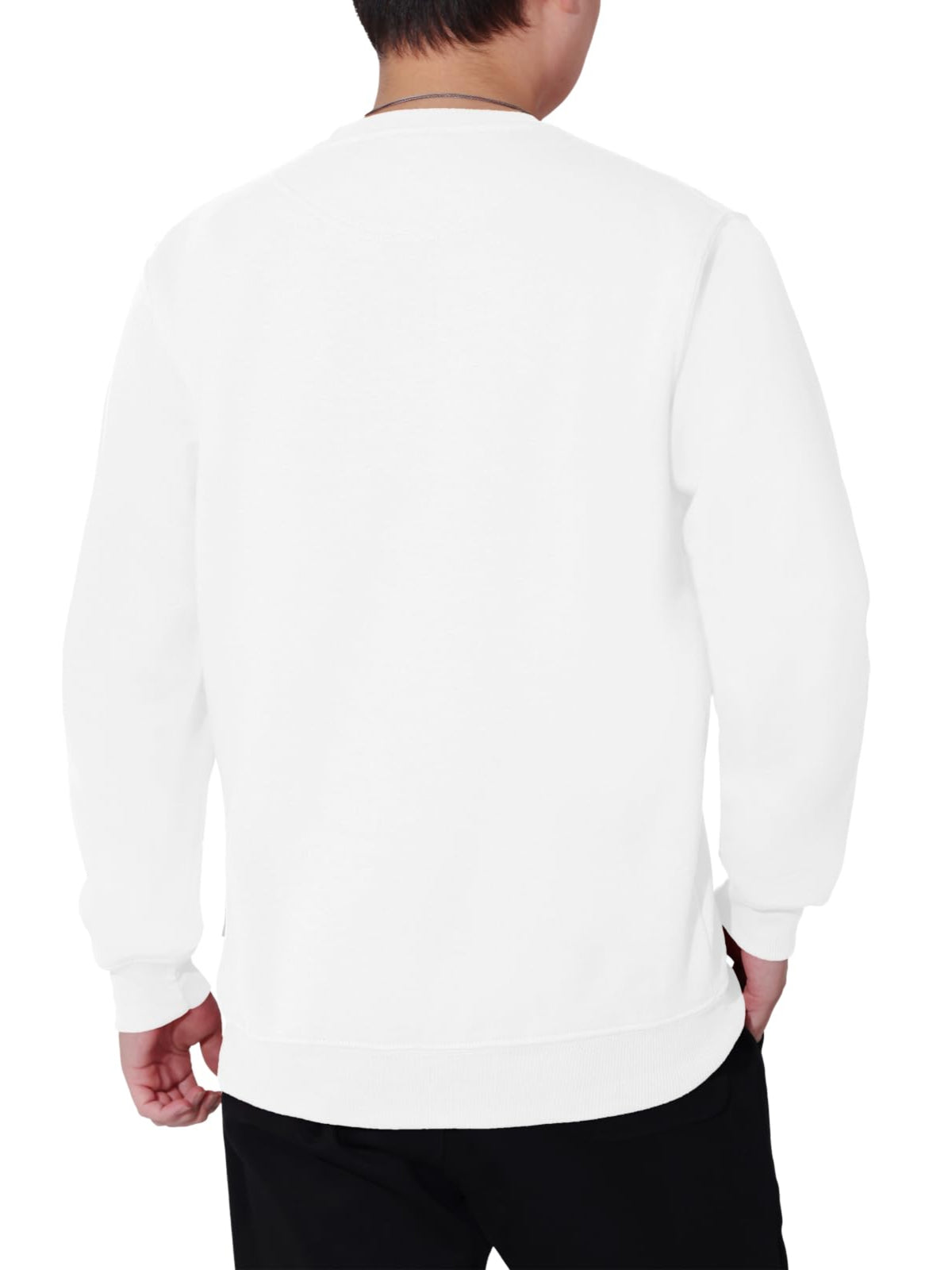 WORK IDEA Men's Crewneck Sweatshirt Work Wear Pullover Men's Basic Work Jumper