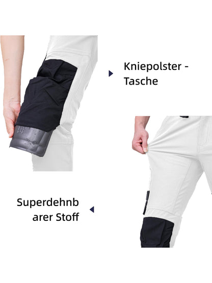 WORK IDEA Women's Slim-Fit Stretch Work Trousers: Cordura Fabric in Critical Areas, Heavy Duty, Elegant, Suitable for Highest Demands