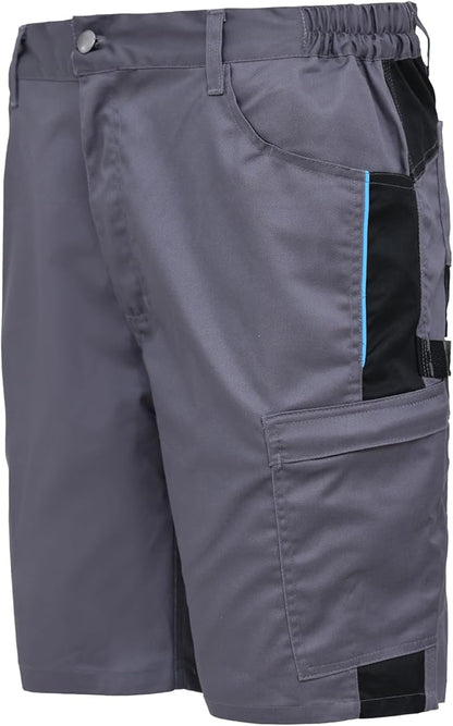 WORK IDEA Men's Stretch Work Shorts with Numerous Pockets and Tool Pockets