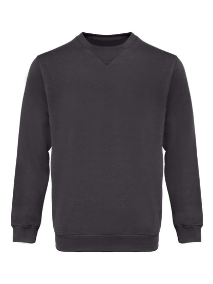 WORK IDEA Men's Crewneck Sweatshirt Work Wear Pullover Men's Basic Work Jumper