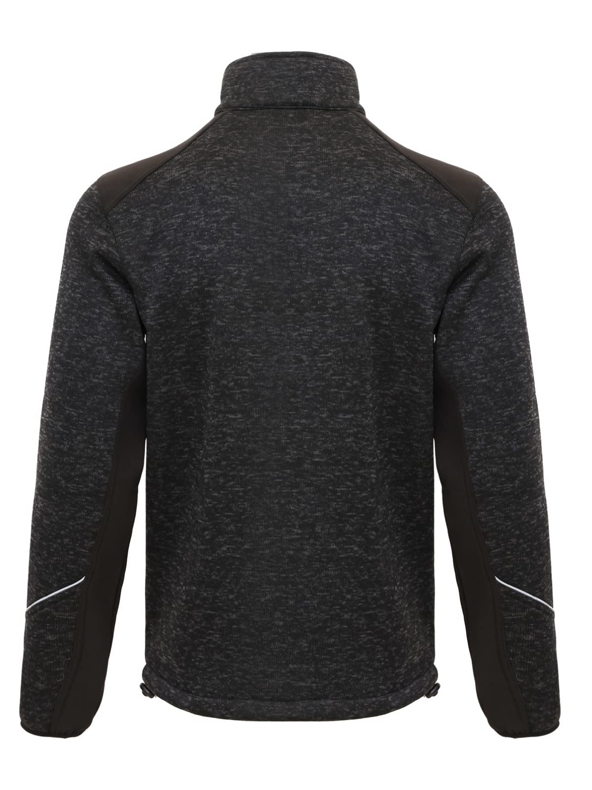 WORK IDEA Men's Knitted Fleece Jacket, Fleece Cardigan, Breathable Outdoor Fleece Jackets for Men, Warm and Lightweight Knitted Fleece Jacket with Zip