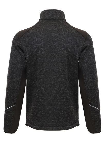 WORK IDEA Men's Knitted Fleece Jacket, Fleece Cardigan, Breathable Outdoor Fleece Jackets for Men, Warm and Lightweight Knitted Fleece Jacket with Zip