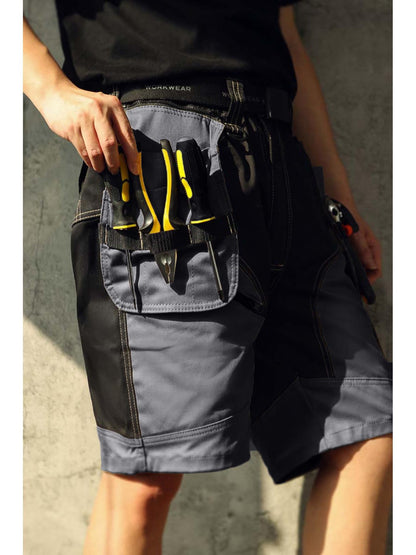 WORK IDEA Builder Work Shorts for Men - Durable Summer Combat Shorts - Multi Pocket Detachable Flight Pocket Shorts