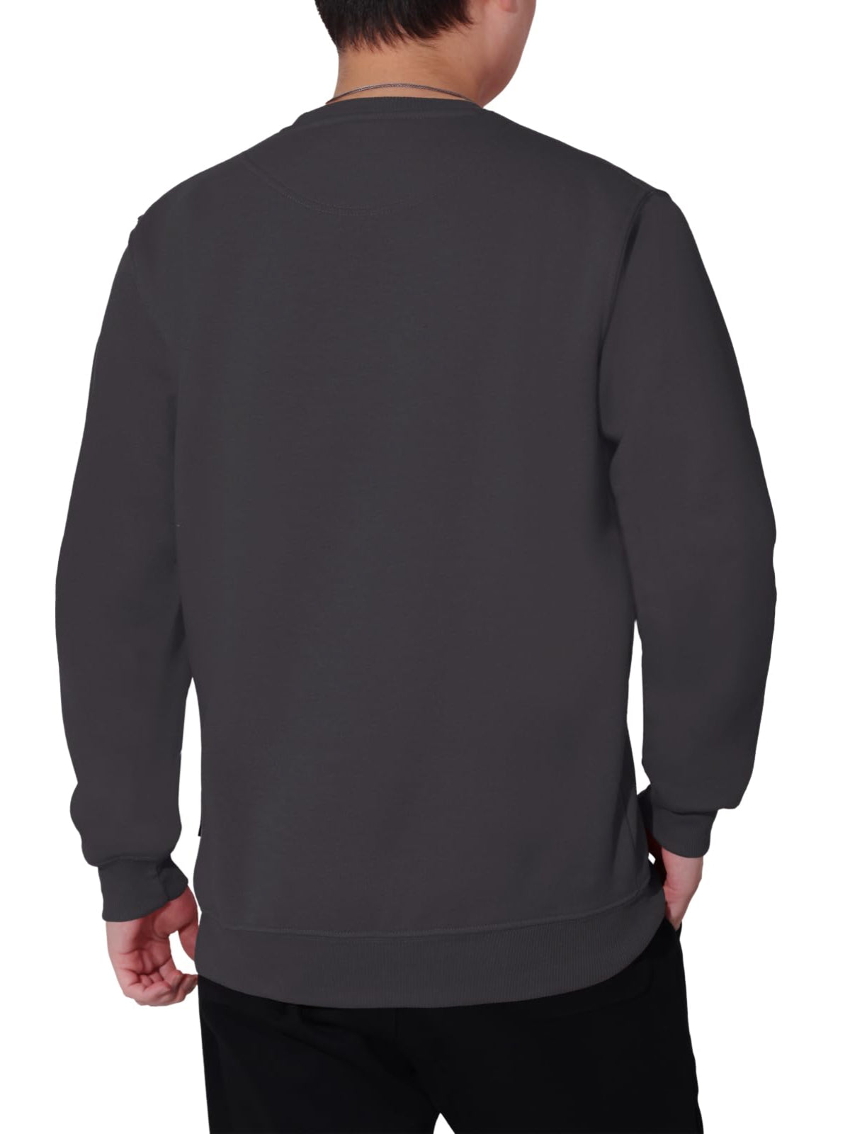 WORK IDEA Men's Crewneck Sweatshirt Work Wear Pullover Men's Basic Work Jumper