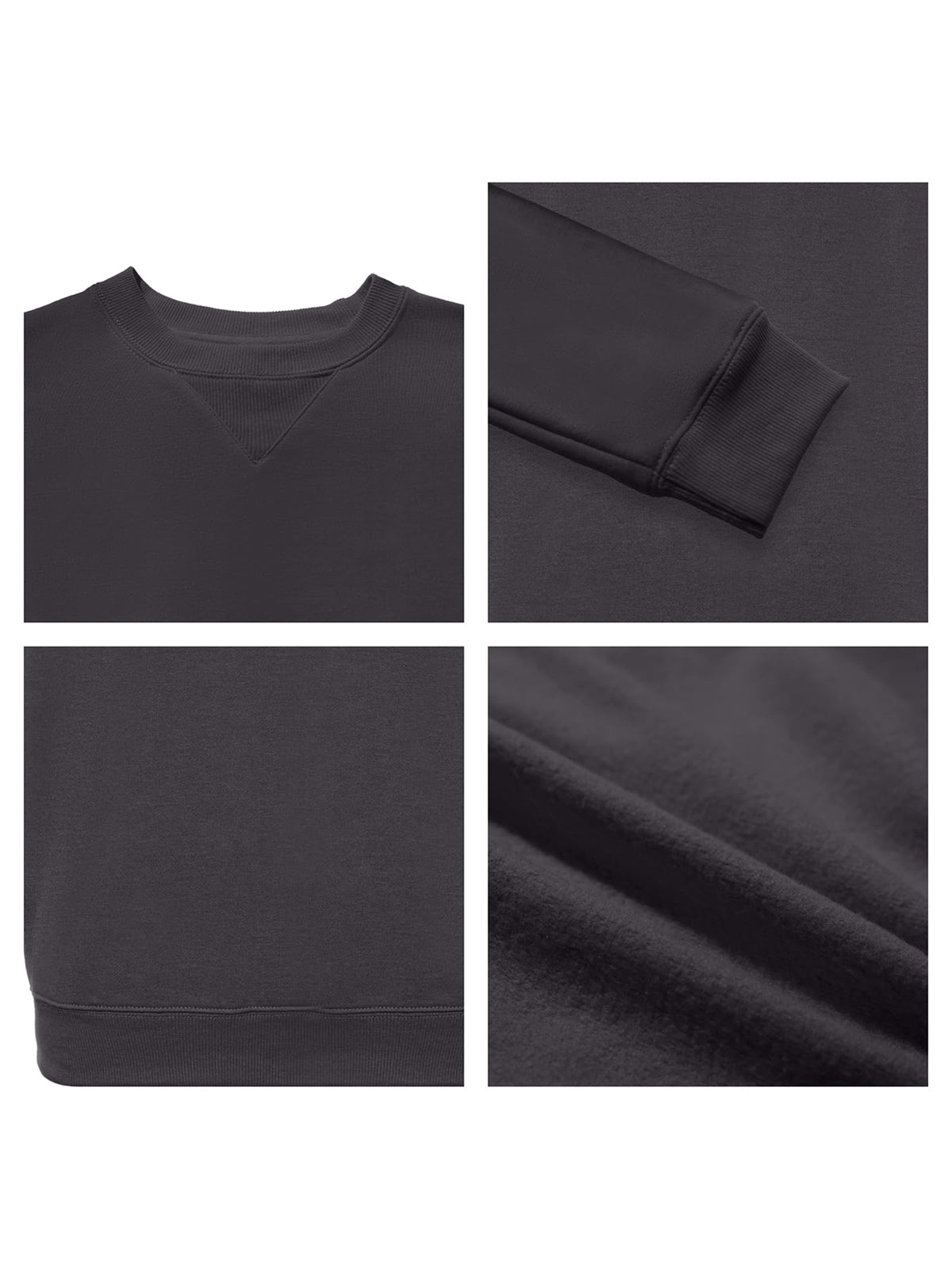 WORK IDEA Men's Crewneck Sweatshirt Work Wear Pullover Men's Basic Work Jumper