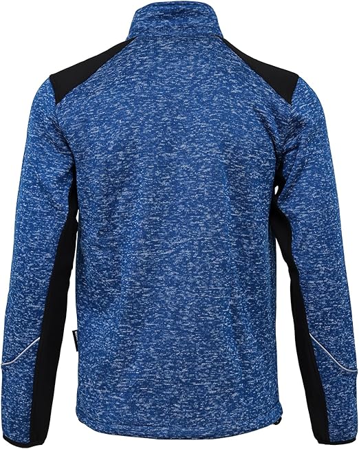 WORK IDEA Men's Knitted Fleece Jacket, Fleece Cardigan, Breathable Outdoor Fleece Jackets for Men, Warm and Lightweight Knitted Fleece Jacket with Zip