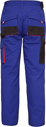 WORK IDEA Mens Work Trousers Oxford Knee Pockets Heavy Duty Canvas