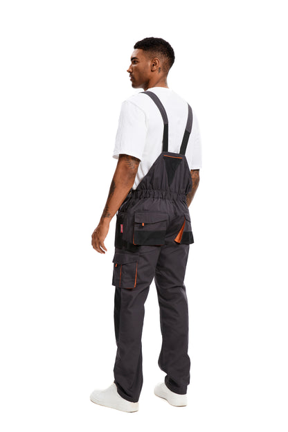 OVERALLS DE TRABAJO PARA HOMBRE WORK IDEA Overalls de Lona Resistente con Bolsillos para Almohadillas de Rodilla