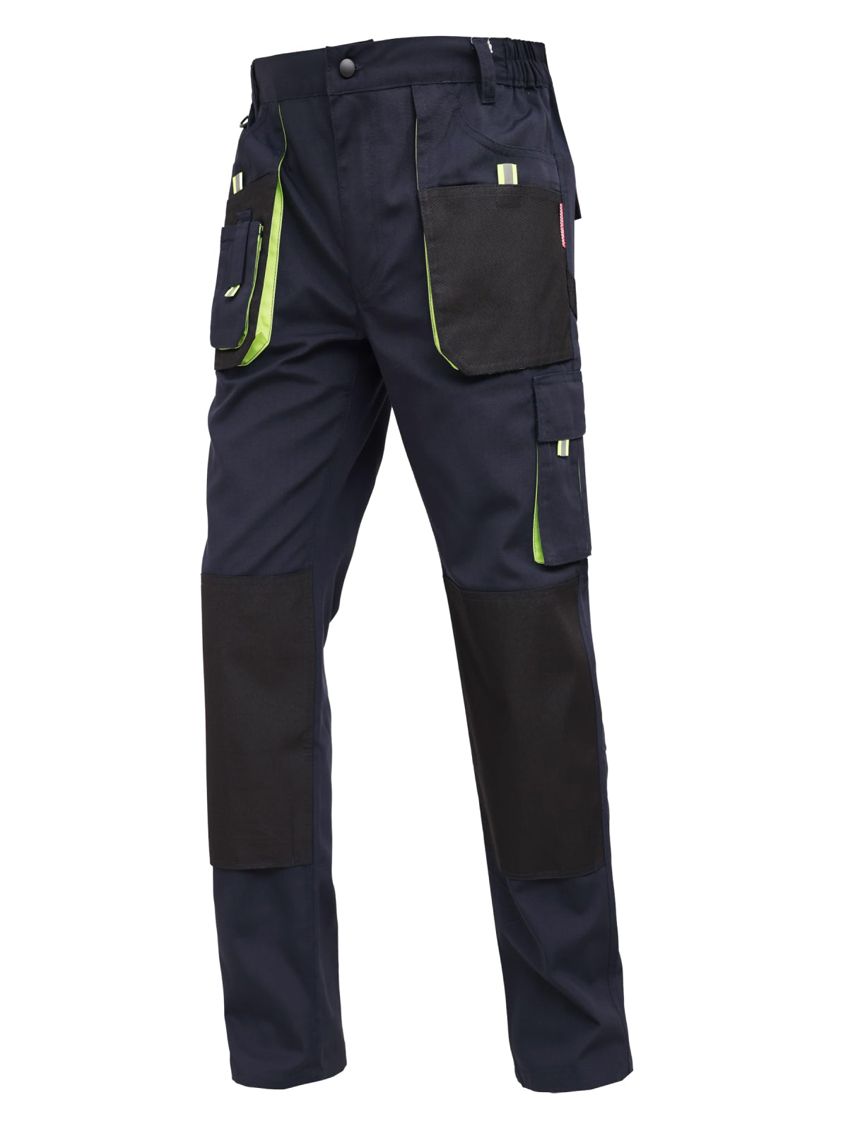 WORK IDEA Mens Work Trousers Oxford Knee Pockets Heavy Duty Canvas