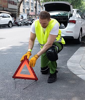 WORK IDEA Reflective Vest for Car, Reflective Vest is Certified, 360 Degree Reflective Safety Vest for Car, Motorcycle, Bicycle