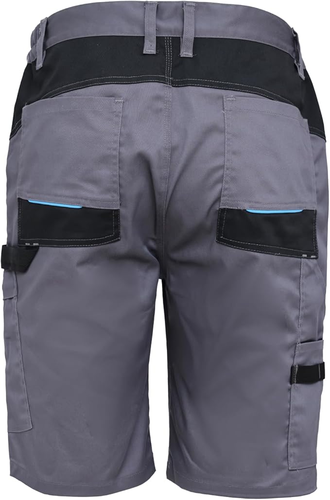 WORK IDEA Men's Stretch Work Shorts with Numerous Pockets and Tool Pockets