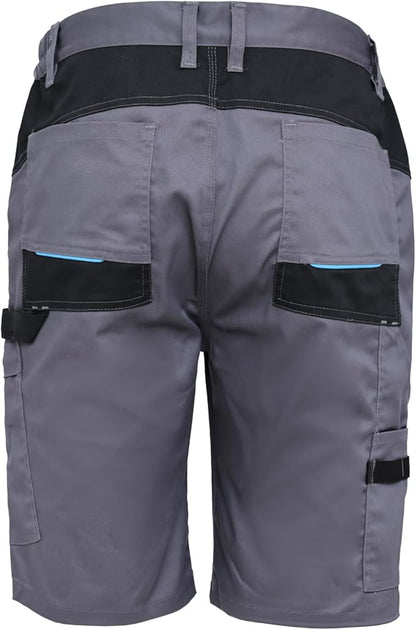 WORK IDEA Men's Stretch Work Shorts with Numerous Pockets and Tool Pockets