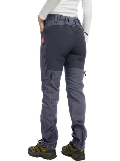 WORK IDEA Women's Hiking Trousers, Stretch Slim Fit, Water Resistant, for Outdoor Activities