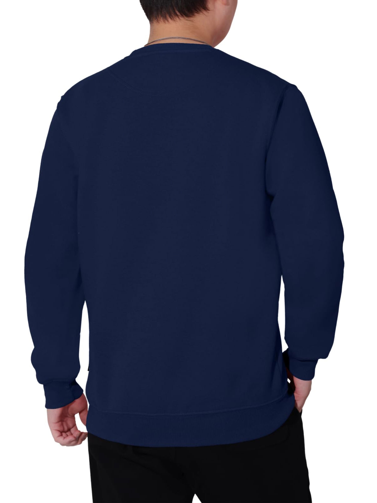 WORK IDEA Men's Crewneck Sweatshirt Work Wear Pullover Men's Basic Work Jumper