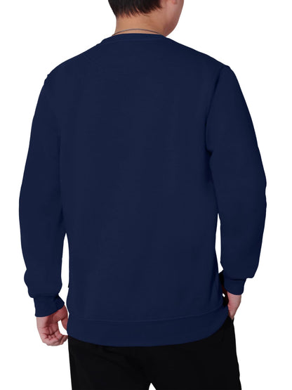WORK IDEA Men's Crewneck Sweatshirt Work Wear Pullover Men's Basic Work Jumper