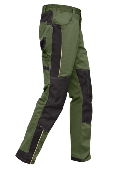 WORK IDEA Men's Stretch Work Trousers with Multiple Pockets and Tool Pockets