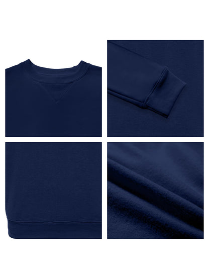 WORK IDEA Men's Crewneck Sweatshirt Work Wear Pullover Men's Basic Work Jumper