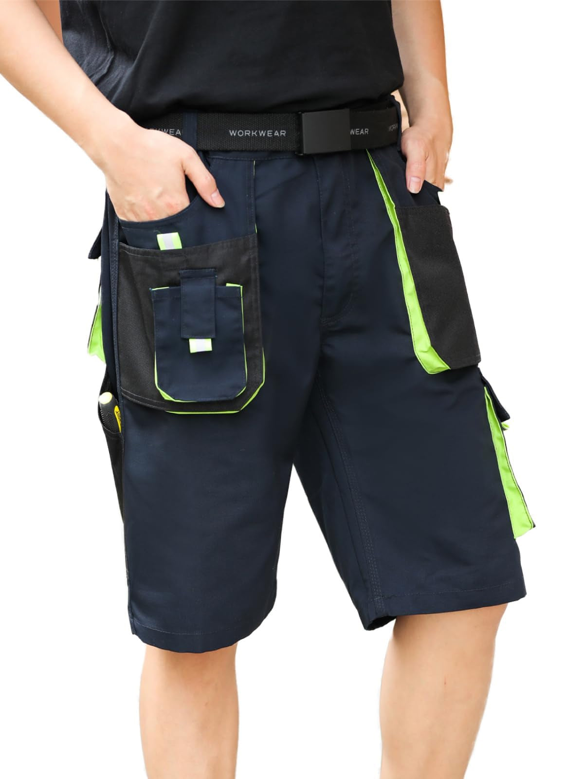 WORK IDEA Short Men's Work Shorts Multi Pocket Men's Cargo Trousers for Summer