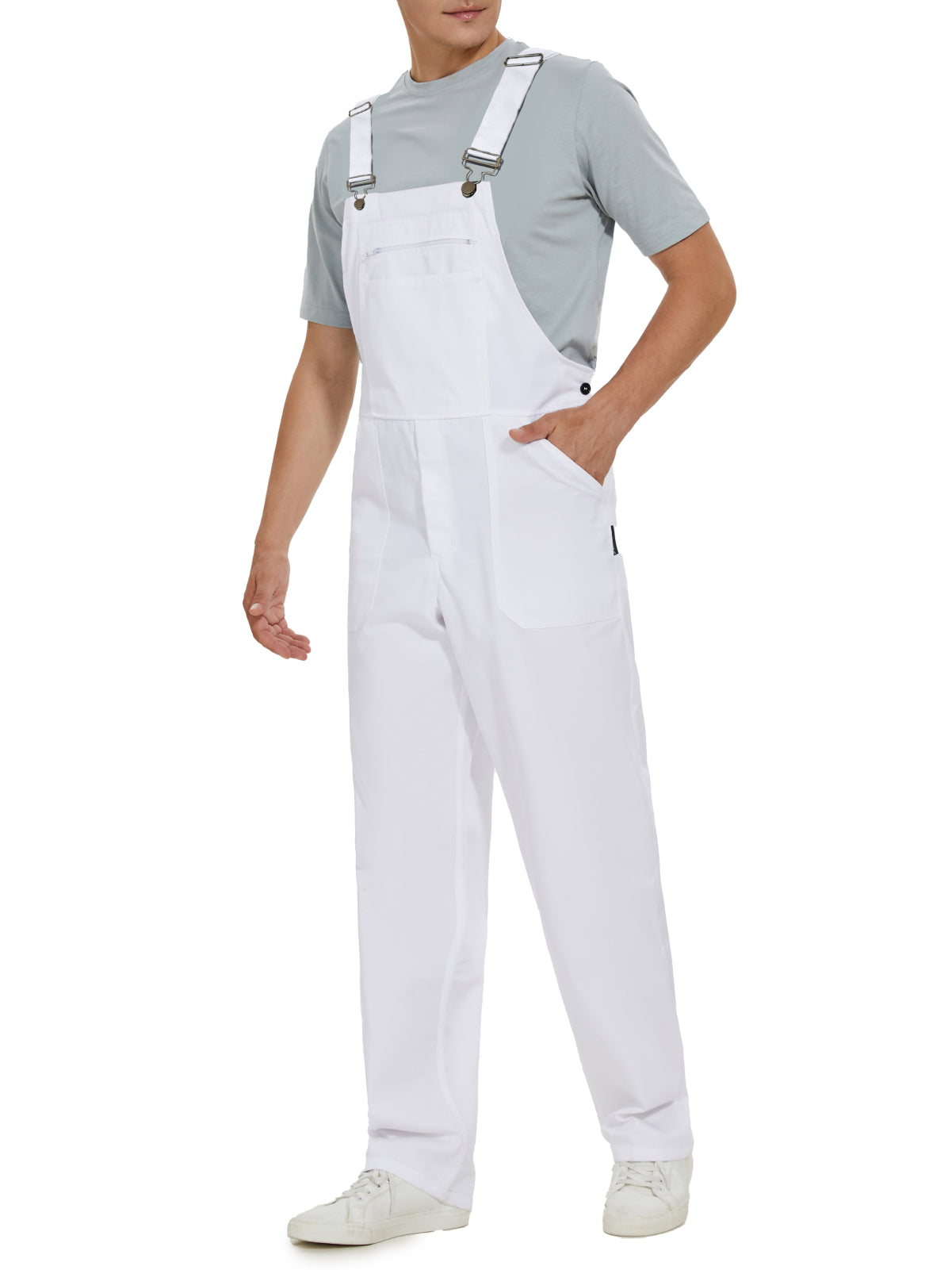 OVERALLS DE TRABAJO PARA HOMBRE WORK IDEA ROPA DE TRABAJO MODA MONO LIGERO CON BOLSILLOS