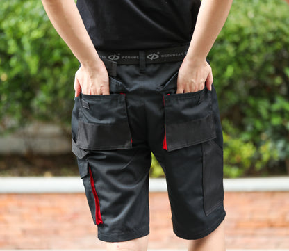 WORK IDEA Short Men's Work Shorts Multi Pocket Men's Cargo Trousers for Summer