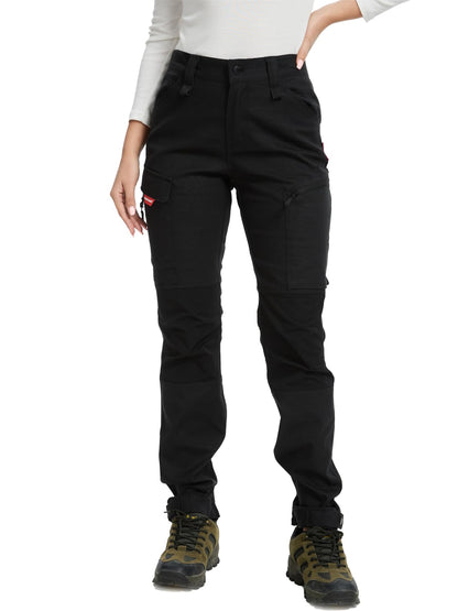 WORK IDEA Women's Hiking Trousers, Stretch Slim Fit, Water Resistant, for Outdoor Activities