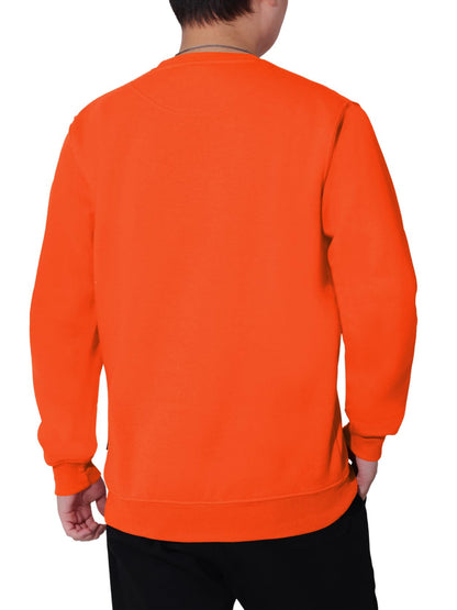 WORK IDEA Men's Crewneck Sweatshirt Work Wear Pullover Men's Basic Work Jumper