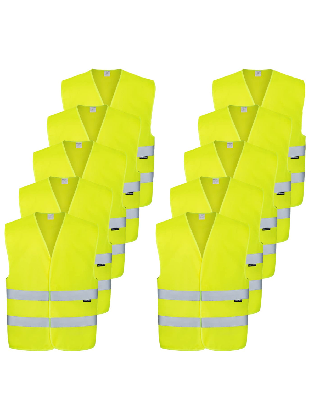 WORK IDEA Reflective Vest for Car, Reflective Vest is Certified, 360 Degree Reflective Safety Vest for Car, Motorcycle, Bicycle