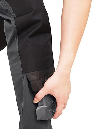 WORK IDEA Mens Work Trousers Oxford Knee Pockets Heavy Duty Canvas