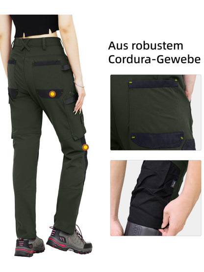 WORK IDEA Women's Slim-Fit Stretch Work Trousers: Cordura Fabric in Critical Areas, Heavy Duty, Elegant, Suitable for Highest Demands