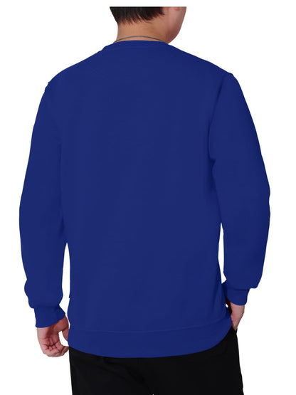 WORK IDEA Men's Crewneck Sweatshirt Work Wear Pullover Men's Basic Work Jumper
