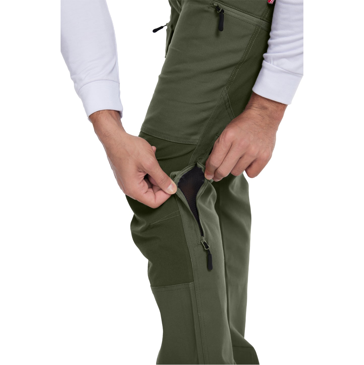 WORK IDEA Men's Hiking Trousers Stretch Slim Fit Waterproof Outdoor Hiking Trousers