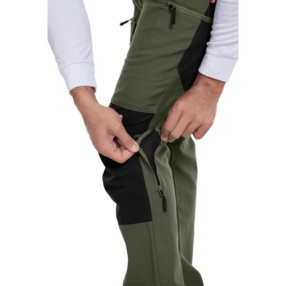 WORK IDEA Men's Hiking Trousers Stretch Slim Fit Waterproof Outdoor Hiking Trousers