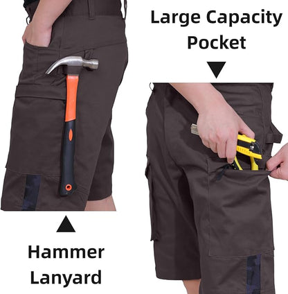 WORK IDEA Work Shorts for Men, High Quality Shorts for Men, Versatile Shorts with Pockets