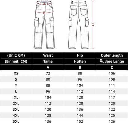 WORK IDEA Mens Work Trousers - Camouflage Trousers Mens Cargo Trousers with Inside Knee Pockets