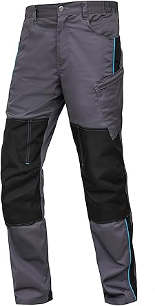 WORK IDEA Men's Stretch Work Trousers with Multiple Pockets and Tool Pockets