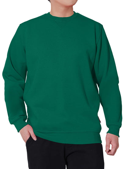 WORK IDEA Men's Crewneck Sweatshirt Work Wear Pullover Men's Basic Work Jumper