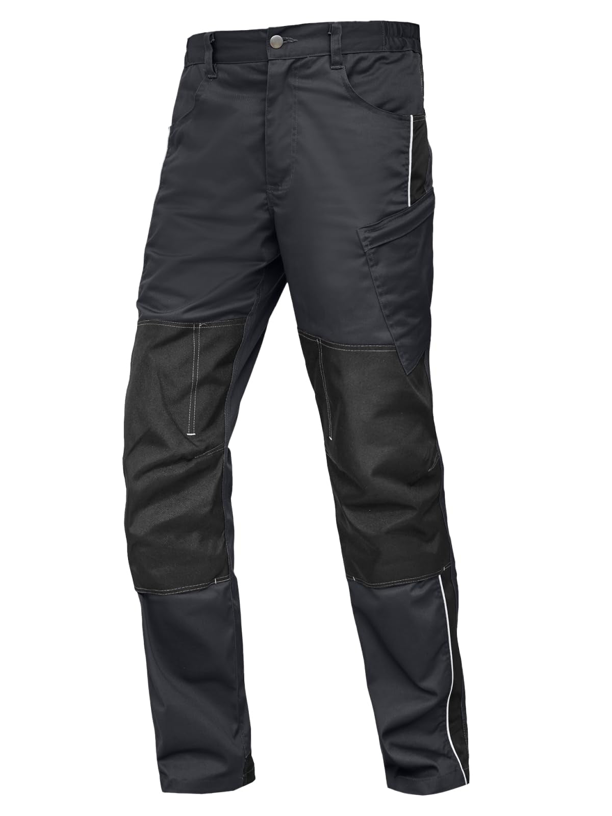 WORK IDEA Men's Stretch Work Trousers with Multiple Pockets and Tool Pockets