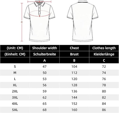 WORK IDEA Men's Hi-Vis Polo Shirt, Reflective Work Polo Shirt