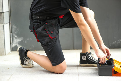 WORK IDEA Short Men's Work Shorts Multi Pocket Men's Cargo Trousers for Summer