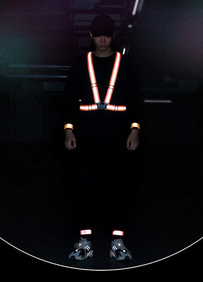 WORK IDEA Pack of 2 High Visibility Vest, Reflective Vest Certificate, Adjustable Vest for Cycling, Running, Hiking or Outdoor Use