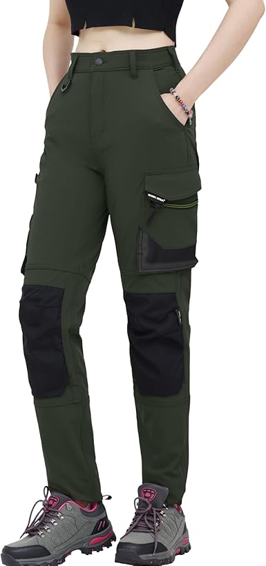WORK IDEA Women's Slim-Fit Stretch Work Trousers: Critical Cordura Fabric Areas, Durable Elegance for the Highest Demands