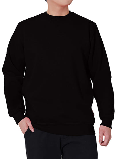 WORK IDEA Men's Crewneck Sweatshirt Work Wear Pullover Men's Basic Work Jumper