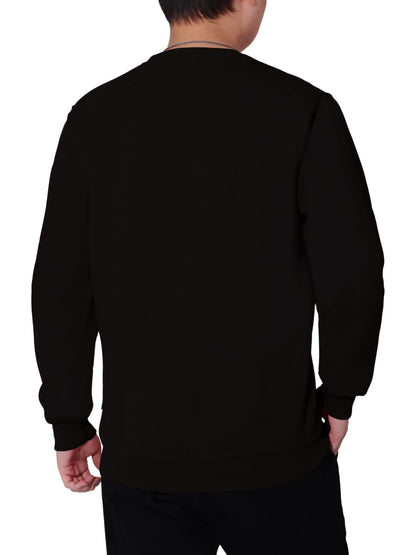 WORK IDEA Men's Crewneck Sweatshirt Work Wear Pullover Men's Basic Work Jumper