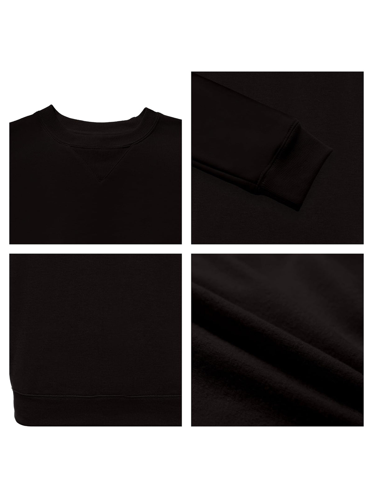 WORK IDEA Men's Crewneck Sweatshirt Work Wear Pullover Men's Basic Work Jumper